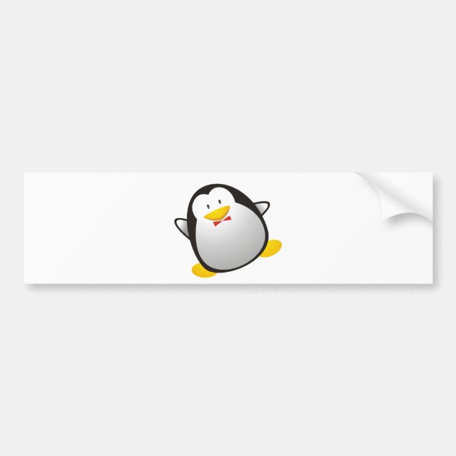 Pingvinlinuxen avbildar tuxen bildekal (Framsidan)