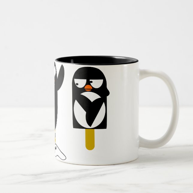 pingvinmugg Två-Tonad mugg (Höger)