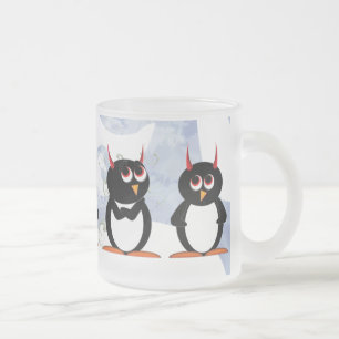 Pingvinparadmugg Frostad Glasmugg