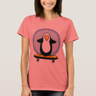 PingvinSkateboardert-skjorta Tee