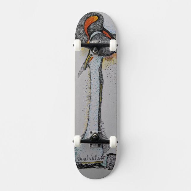 Pingvinskateboards, pingvinskateboard, pingvin mini skateboard bräda 18,5 cm (Framsida)