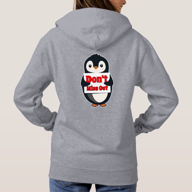 Pingvinskylt: Missa Inte T Shirt (Baksida)