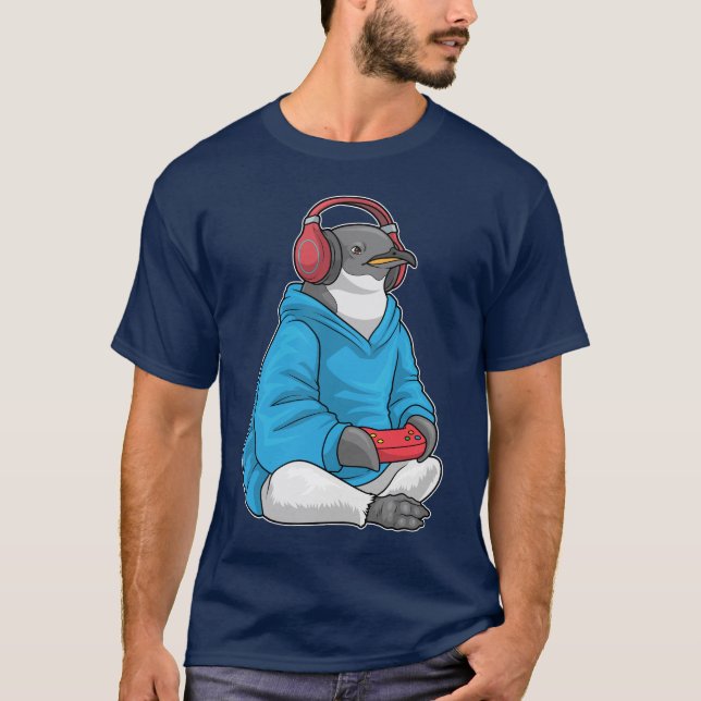 Pingvinspelarkontroll T Shirt (Framsida)