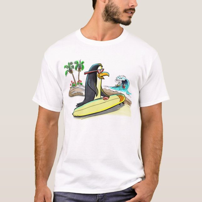 pingvinsurfare t shirt (Framsida)