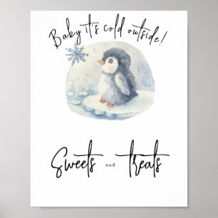 Pingvinunge på flak - Godis och godsaker Poster