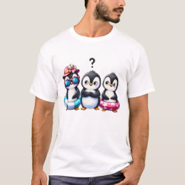 Pingvinvänner – Bedårande Kawaii Pingvin T Shirt