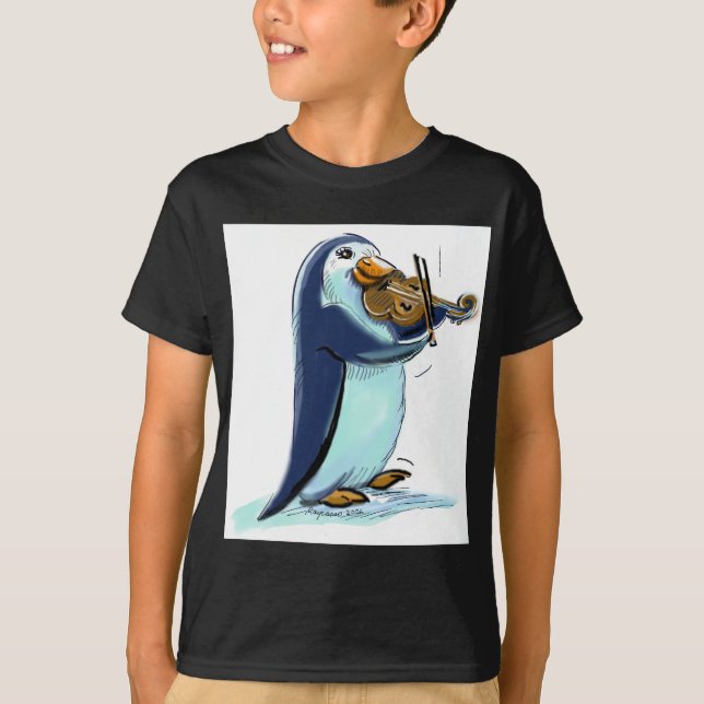 Pingvinviolinist T-shirt (Framsida)