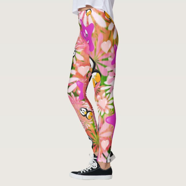 Pingvinvita Leggings  (Vänster)