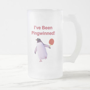 Pingwinned pingvinPing Pong Frostat Ölglas