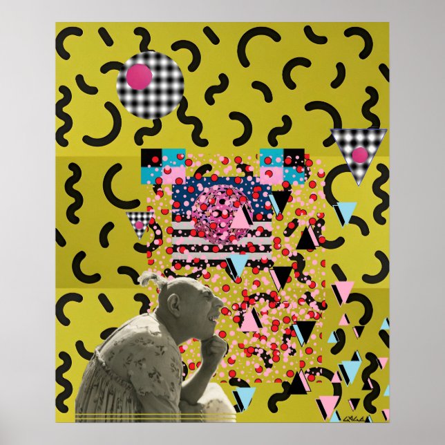 Pinheaded Memphis Design Project 2025 Poster (Framsidan)