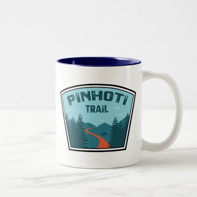 Pinhoti Trail Alabama Georgia Två-Tonad Mugg (Höger)