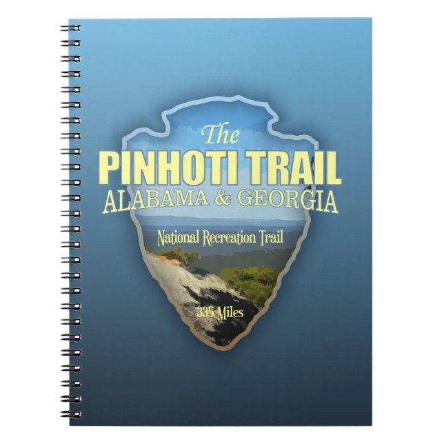 Pinhoti Trail (pilspets) Anteckningsbok (Framsidan)