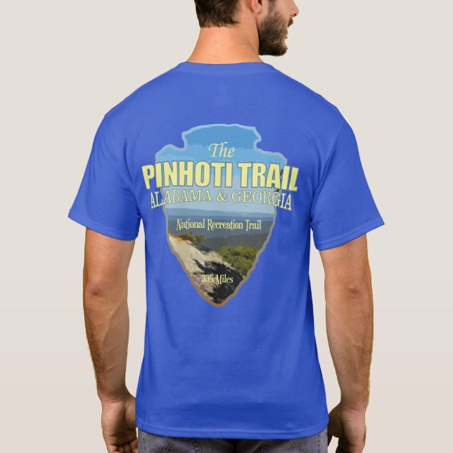 Pinhoti Trail (pilspets) T Shirt (Baksida)