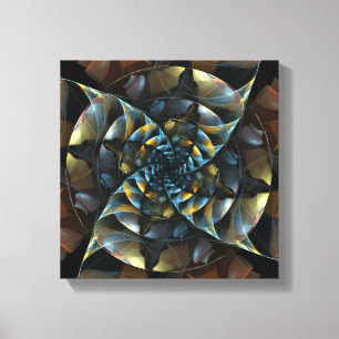 Pinjul-Abstrakt Art Black and White Canvastryck