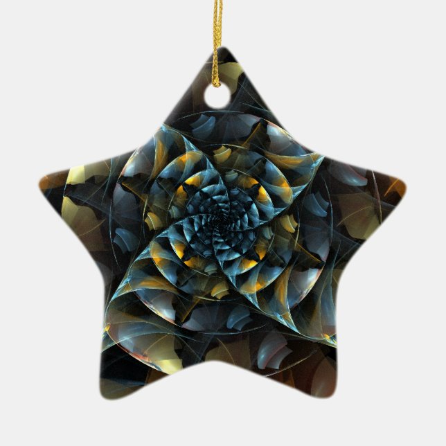 Pinjul Abstrakt Art Star Ornament (Framsidan)