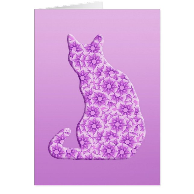 Pinjul Cat - lavender, lila OBS Kort (Framsidan)