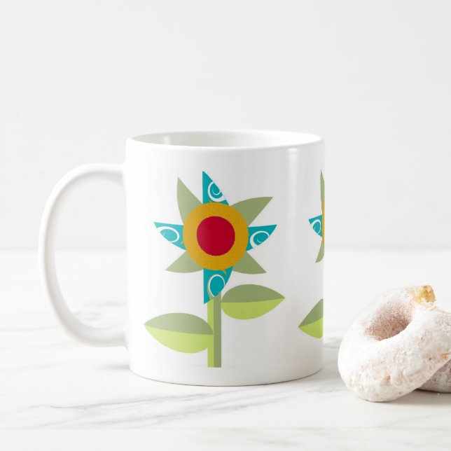 Pinjul Flowers Coffee Mugg (Med munk)