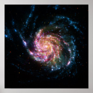 Pinjul Galaxy Spiral Space Poster