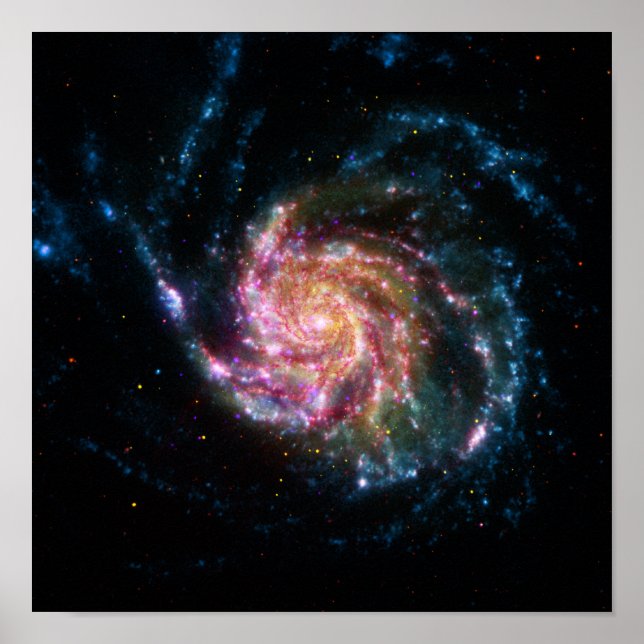 Pinjul Galaxy Spiral Space Poster (Framsidan)