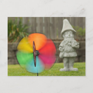 Pinjul- och Garden Gnome-vykort Vykort