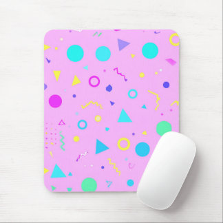 Pink 80s Memphis Geometric Pattern Musmatta