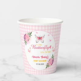 Pink A Little Butterfly Is On The Way Baby Shower 