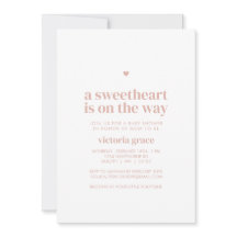 Pink A Little Sweetheart Baby Shower