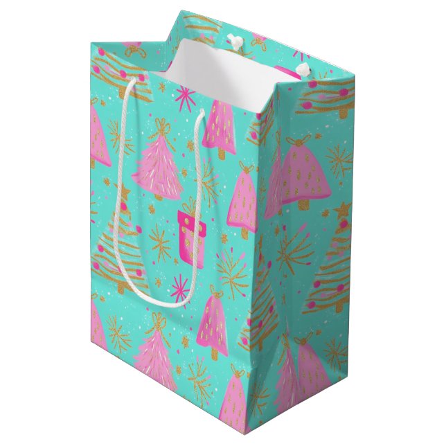 Pink and Aqua Festive Christmas  (Framsidan Vinklad)