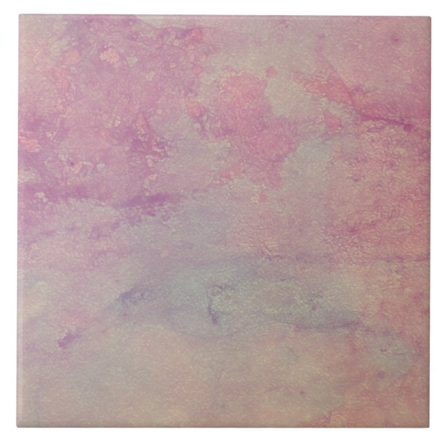 Pink and Aqua Marble Style Decorative Tile Kakelplatta (Framsidan)