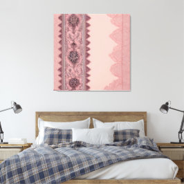Pink and beige patterns AI art  Canvastryck