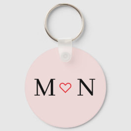 Pink and Black Best Couples Nyckelring