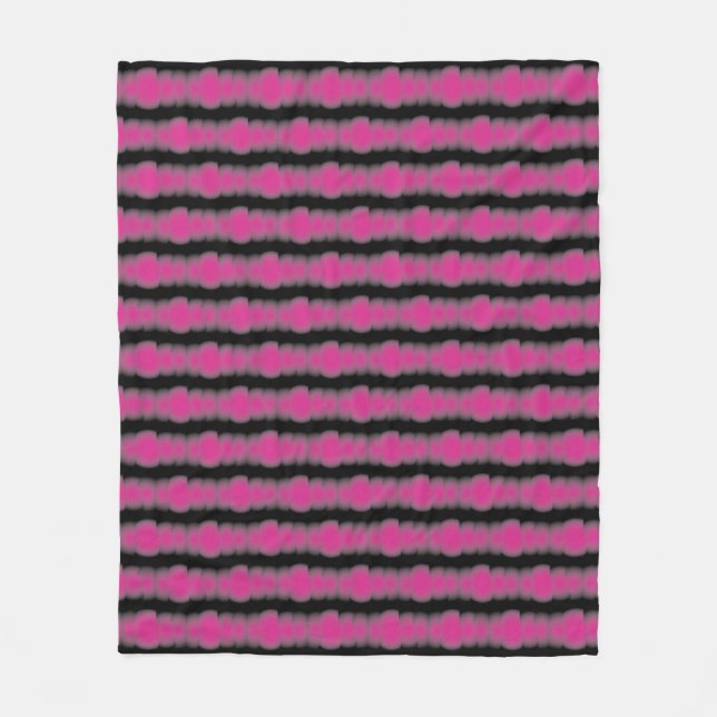 Pink and black tie dye fleecefilt (Framsidan)