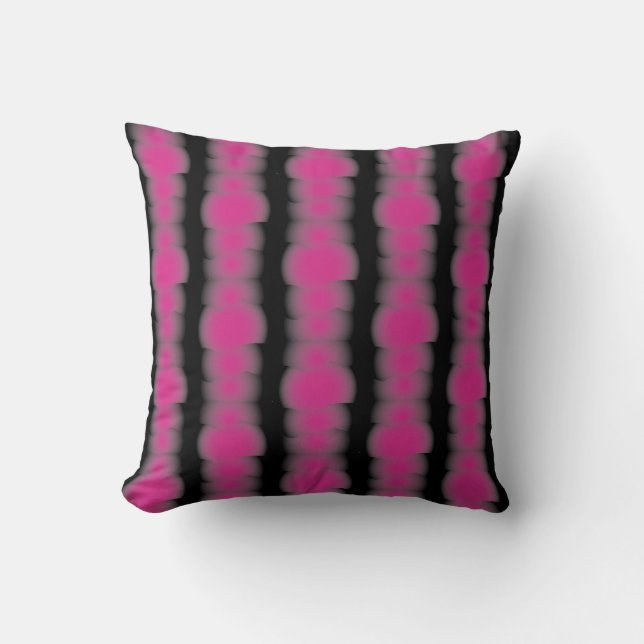 Pink and black tie dye kudde (Framsida)