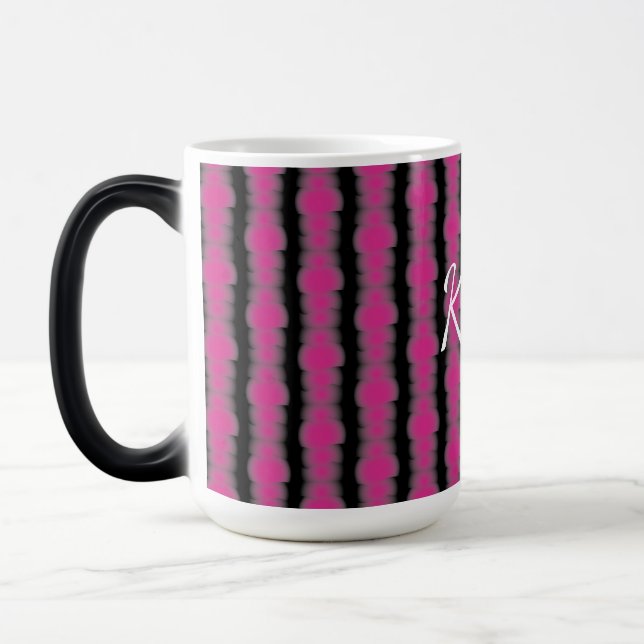 Pink and black tie dye magisk mugg (Vänster)