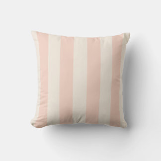 Pink and Cream Bold Stripe Kudde