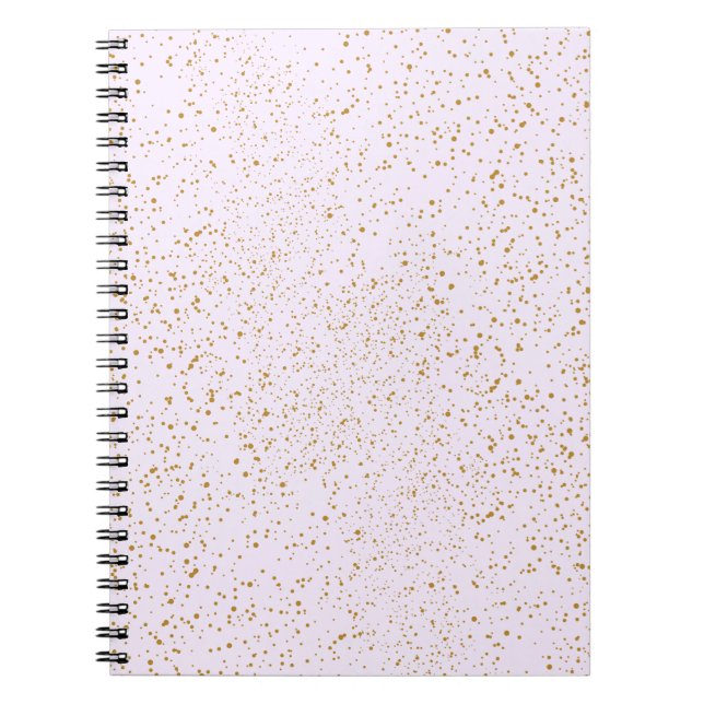 Pink and Gold Sparkle Notebook Anteckningsbok (Framsidan)