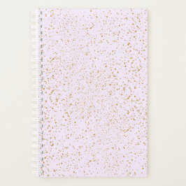 Pink and Gold Splatter Notebook