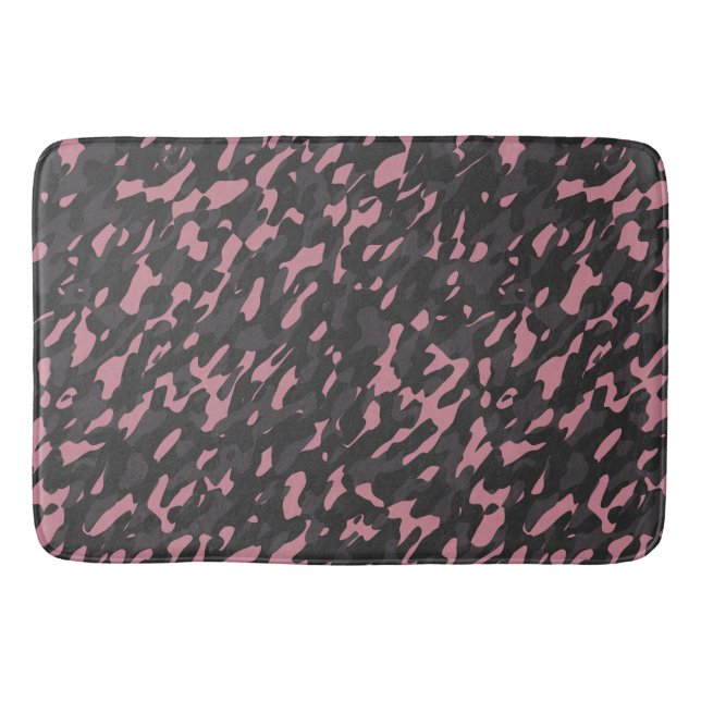 pink and gray camo abstract badrumsmatta (Framsidan)