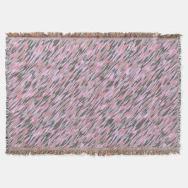 pink and gray green camo abstract filt