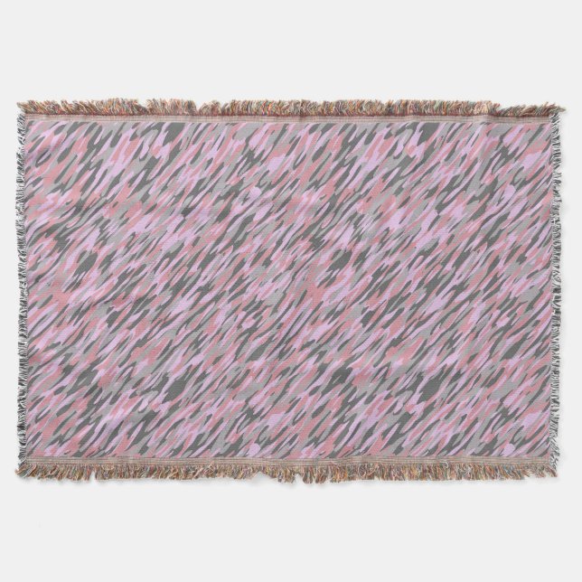 pink and gray green camo abstract filt (Framsidan)