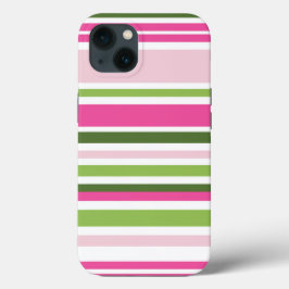 Pink and Green Stripe Tough Case-Mate iPhone Case