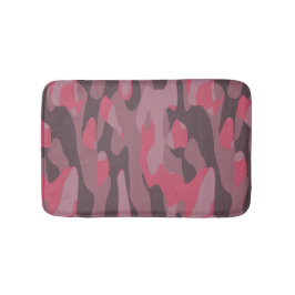 pink and mauve Camo abstract Badrumsmatta