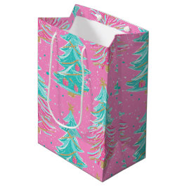 Pink and Mint Christmas Gift Trees 