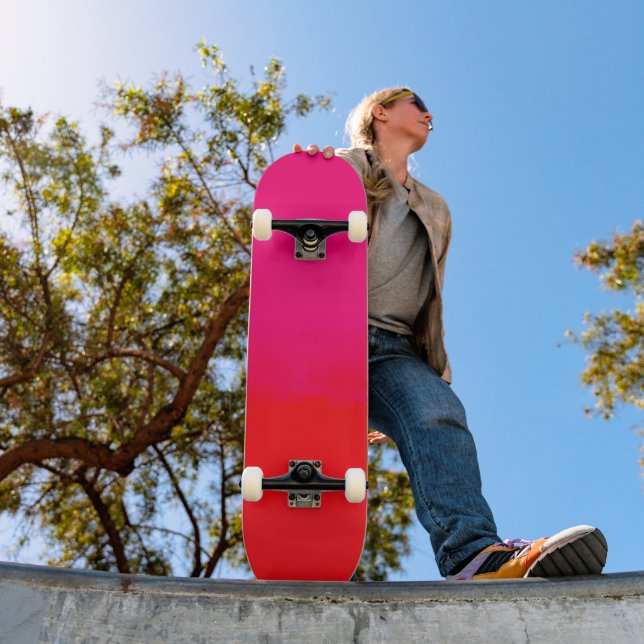 Pink and Orange Gradient  Mini Skateboard Bräda 18,5 Cm (Utomhus 1)