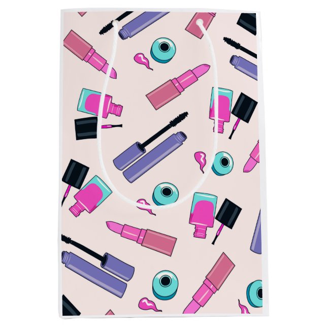 Pink and Purple Make Up Cosmetics Pattern (Framsidan)