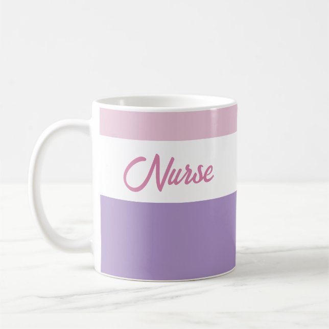 Pink and purple nurse kaffemugg (Vänster)