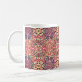 Pink and purple pattern kaffemugg