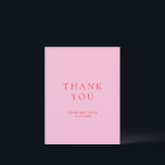 Pink and Red Elegant Classic Wedding Tack Kort<br><div class="desc">Elegant and classic wedding design.</div>