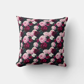 Pink and Red Painted Roses Kudde