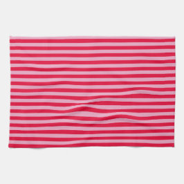 Pink and Red Striped Kitchen Towel Kökshandduk